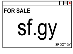 Short domain name for sale (sf dot gy) for 70 USDs or BO